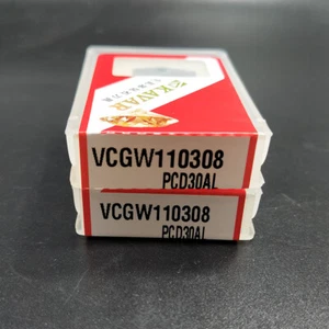 10 piezas VCGW110308 PCD30 Herramientas de inserción de diamante policristalino PCD Usado para aluminio - Imagen 1 de 7