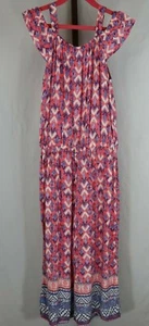 Belle du Jour Girls Multicolor Open Shoulder One Piece Jumpsuit Size Medium - Picture 1 of 3