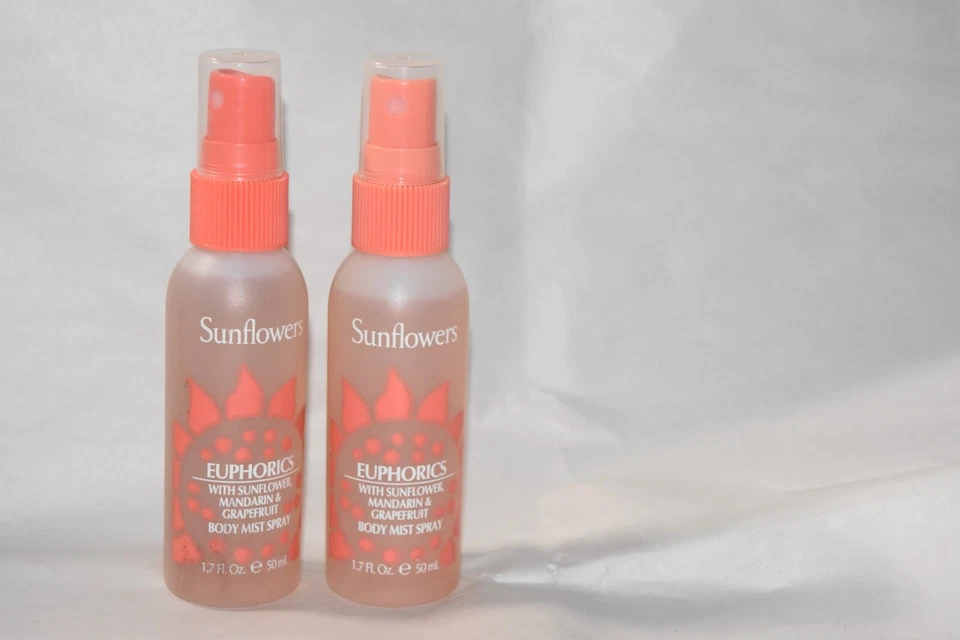 2X Girasoles EUPHORICS mandarina pomelo spray corporal 1,7 OZ cada uno Foto 1 de 1