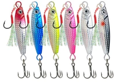 6PCS Metal Fishing Lure 7g 5cm Spoon Hard Artificial Bait Swim Spinner Saltwater - Image 1 of 4