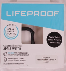Coque Lifeproof pour Apple Watch Series 7 (compatible ou 9) 41 mm - Noir - Photo 1 sur 3
