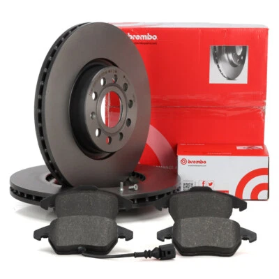 BREMBO Bremsscheiben Ø 312mm + Beläge Wako für AUDI A1 A3 8P VW GOLF 5 GTI vorne - Bild 1 von 4