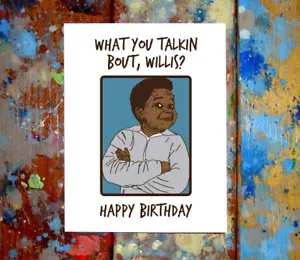 Biglietto di auguri di buon compleanno Gary Coleman divertente quello che parli di Willis - Foto 1 di 1