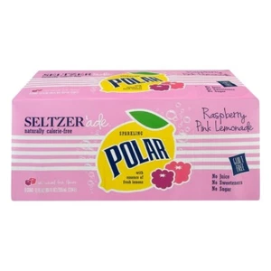 Polar Seltzer'ade Sparkling Raspberry Pink Lemonade, 12 fl oz cans, 8 pack - Picture 1 of 2
