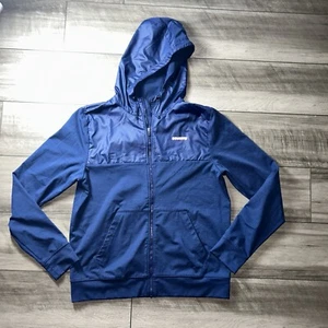 Saucony Running Jacket Mens Medium Full Zip Blue - Picture 1 of 8