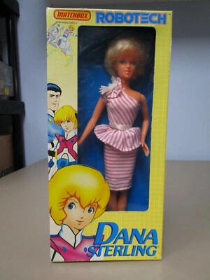 Novo em folha 1985 Robotech DANA STERLING vestido rosa figura de ação caixa de fósforos novo na caixa - Imagem 1 de 4