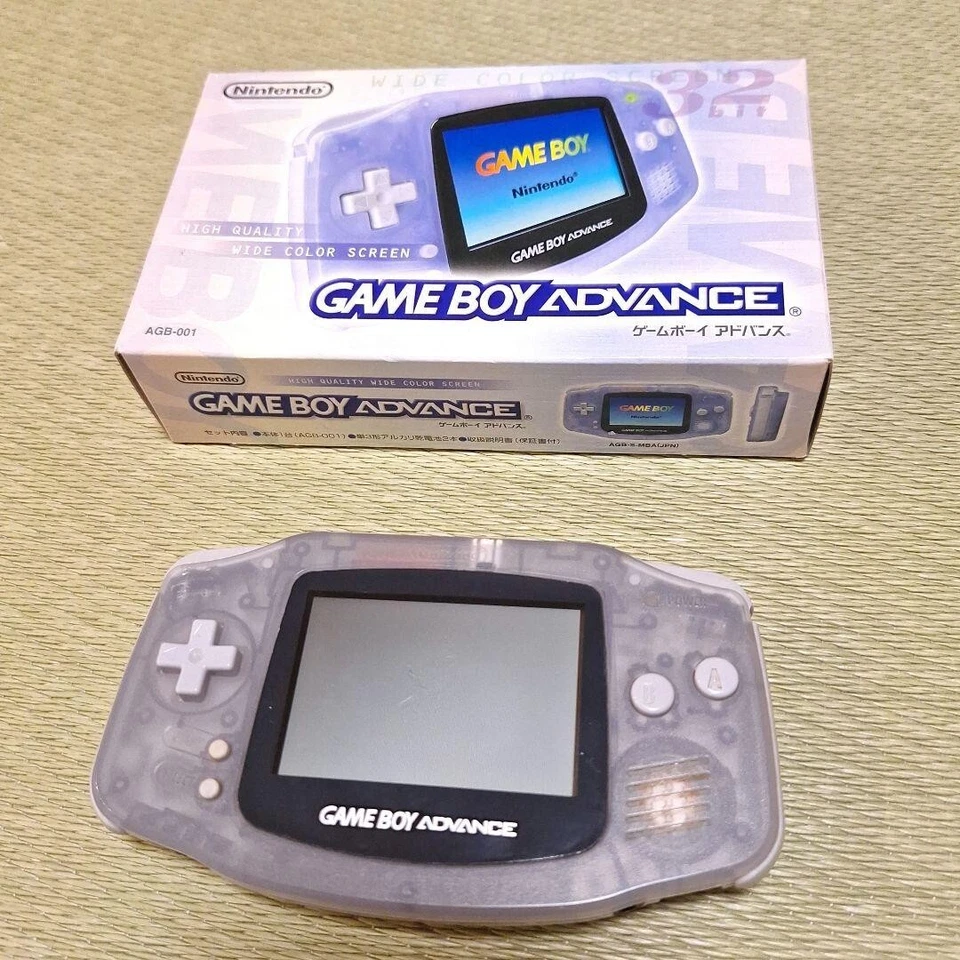 Nintendo Game Boy Advance Console Milky Blue w/Box GameBoy Advance AGB-001 - Image 1 of 1