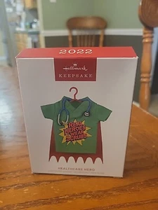 New In Box Hallmark Ornament 'Healthcare Hero' 2022 Real Heroes Wear Scrubs - Picture 1 of 3