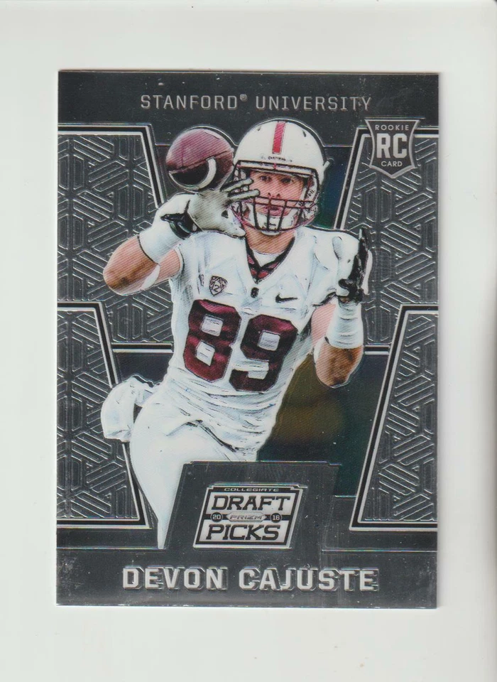 2016 Panini Prizm #141 Devon Cajuste rookie card, Stanford Cardinal star - Image 1 of 1