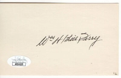 Bill Terry Signed Autographed Index Card NY Giants HOFer JSA AR14225 - Image 1 of 2