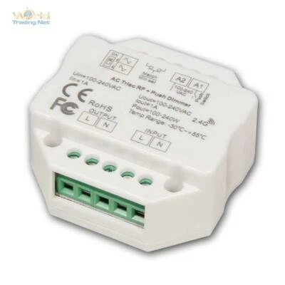 Universal-Tast-Dimmer "TD-24" LED-geeignet, max. 240W 230V, für UP-Dose, Taster - Bild 1 von 4