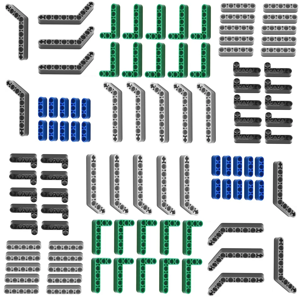 😀 LEGO Technic LIFTARM pack of 100 assorted 3x5 2x4 5L 3L mindstorm nxt beam 😀 - Image 1 of 4