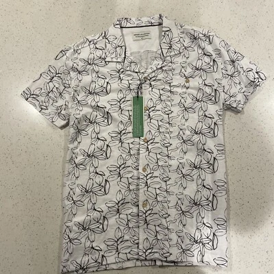 Men's Size Small Report Collection Heritage SS Floral Print Shirt - Image 1 of 4