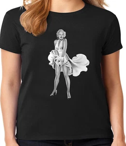 Ladies Graphic Tee Shirt - Marilyn Monroe T-shirt Clothing Apparel Gifts - Picture 1 of 1