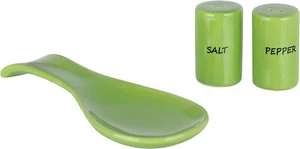 Ceramic Spoon Rest & Salt and Pepper Shakers Set - Picture 1 of 10