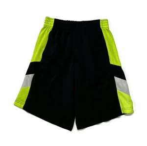 NBA Shorts Boys Large Youth Athletic Black Yellow Basketball - Picture 1 of 4