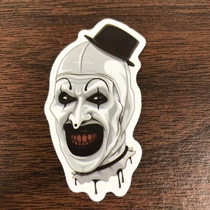 Terrifier Art the Clown Horror Water Resistant Sticker Decal NEW - Picture 1 of 2