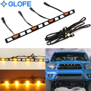 For 12-15 Toyota Tacoma Front Hood Grille Amber LED Lights Assy w/Wire Harness - Foto 1 di 12