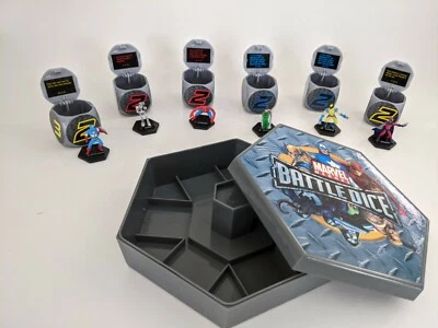 Dados/Figuras de Batalla Marvel Heroes - Excelente Estado - Spiderman Capitán América... Foto 1 de 4