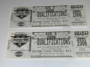 BRICKYARD Allstate 400 UNUSED 2006 NASCAR TICKETS INDIANAPOLIS SPEEDWAY Indy USA - Picture 1 of 11