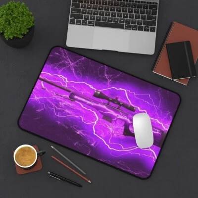 Gaming Mauspad CSGO Mousepad Schreibtischunterlage, AWP | Blitzschlag 30x46 cm - Bild 1 von 4