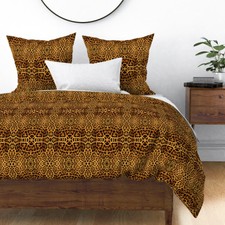 Leopard Animal Photographic Exotic Ry Image Big Sateen Duvet Cover by Roostery