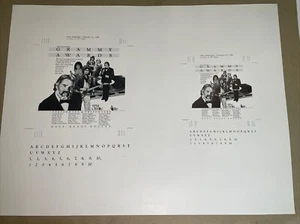 1980 Newspaper Ad Slick CBS TV 2 - GRAMMY AWARDS - Kenny Rogers B/W 23 X 17 - Picture 1 of 5