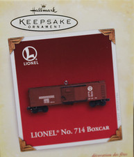 2005 Hallmark Keepsake Ornament Lionel Trains No. 714 Boxcar New