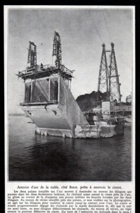 1930  --   PONT DE TREGASTEL CONSTRUCTION  AMORCE DE LA CULEE COTE BREST   3R035 - Picture 1 of 1