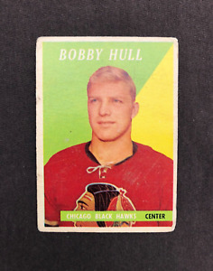 CARD 1958-59 TOPPS BOBBY HULL #66 ROOKIE RC HOCKEY