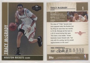 2008-09 Topps Co-Signers Gold Foil /99 Tracy McGrady #1 HOF