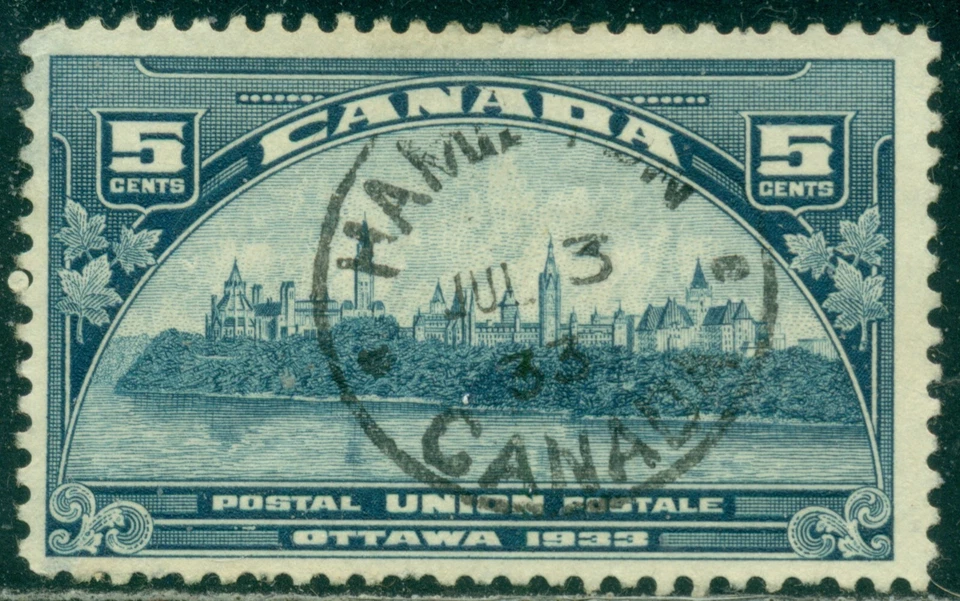 CANADA SCOTT # 202, USED, FINE-VF, HAMILTON DATED TOWN CANCEL, GREAT PRICE! - Image 1 of 1