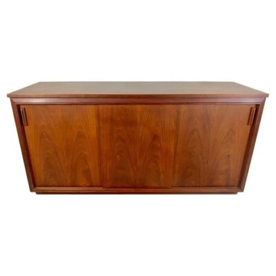 Mid-Century Modern Barzilay Stereo Cabinet Converted Sideboard or Credenza - Image 1 of 4