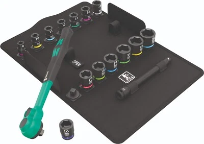 Wera 8100 SB 12 Zyklop Comfort Ratchet Set 3/8" Drive Metric 05005530001 - Image 1 of 4