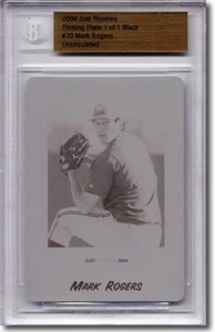 2004 Mark Rogers Rookie Press Plate RC BGS 1/1 Printing Plate - Picture 1 of 2