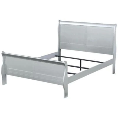 ACME Louis Philippe Eastern King Bed in Platinum - Image 1 of 4