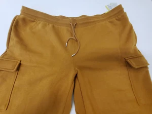 🧷 All in Motion Men's Cotton Tapered Fleece Cargo Joggers - , Brown XXL 🆕 - Bild 1 von 7