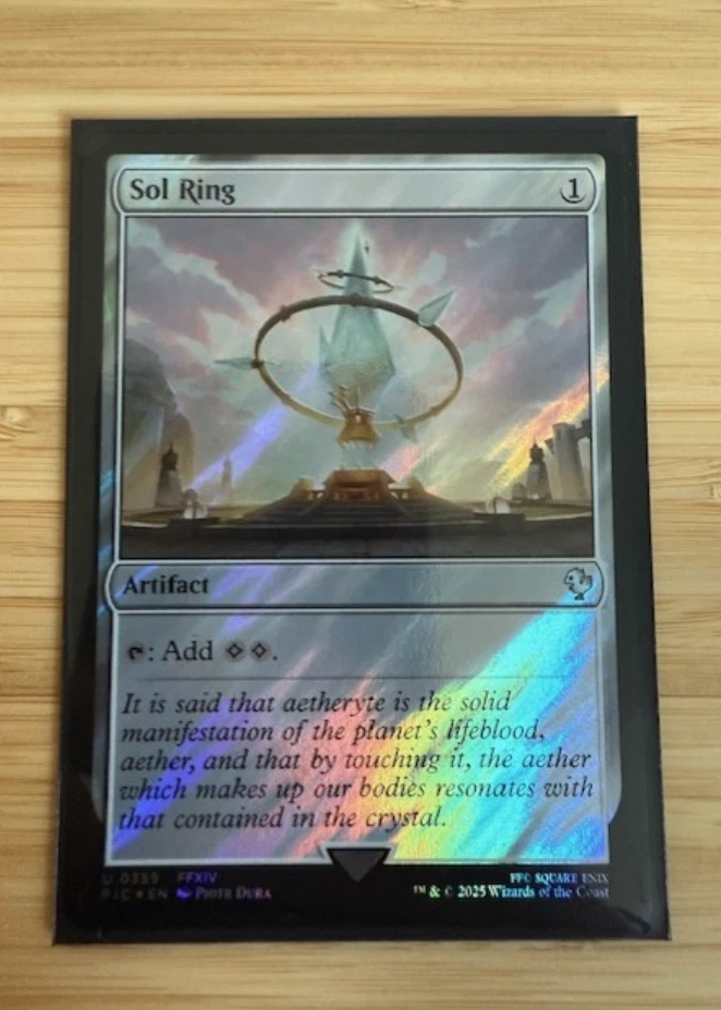 MTG: Sol Ring (0359) (Surge Foil) Commander: Final Fantasy Surge Foil NM - Image 1 of 2