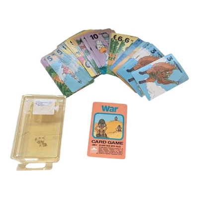Vintage Used 1988 Golden War Card Game (4906-2) 45 Card Deck Complete With Rules - Image 1 of 4