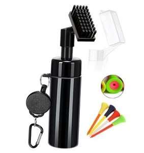 Golf Club Cleaner Brush Set - Retractable Brush with Zip-Line & Squeeze Water - Picture 1 of 7