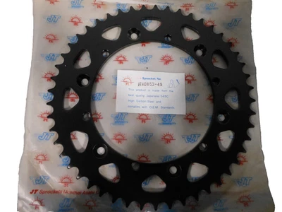 Piñón trasero de acero NOS JT 49T compatible con: Yamaha 92-97 YZ250 94-97 YZ400 JTR853-49 Foto 1 de 2