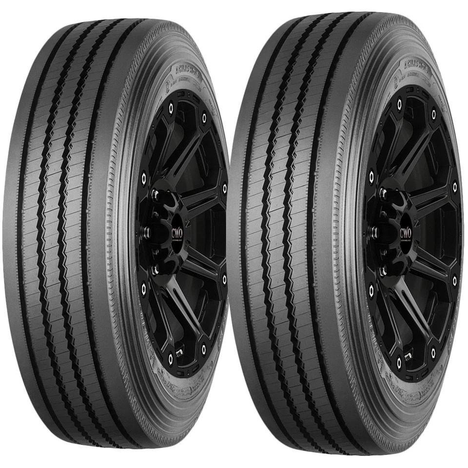 (QTY 2) 245/70R19.5 Michelin Agilis HD Z 136/134N LRH Black Wall Tires Foto 1 de 4