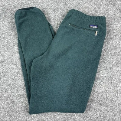 Pantalones Vintage Patagonia Synchilla Para Hombre L Verde Años 90 EE. UU. Polar Retro 1990 LEER Foto 1 de 4