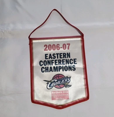 Mini Banner 2006-2007 Cleveland Cavaliers Cavs Eastern Conference Champions SGA Foto 1 de 4