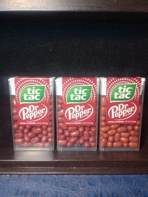 (2 PAQUETES) Menta con sabor a Dr. Pepper Tic Tacs ¡RARO!! Foto 1 de 2