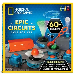 NATIONAL GEOGRAPHIC Circuit Maker Kit - Electronics Kit for Kids with 60 Elec... - Picture 1 of 8
