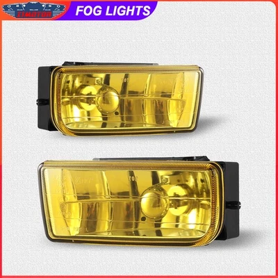 2x Luces antiniebla para BMW E36/M3 1992-1999 serie 3 lente de vidrio amarillo con bombilla H1 55W Foto 1 de 4