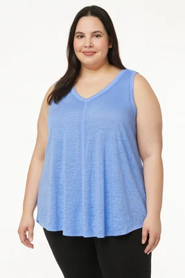 Camiseta sin mangas Calvin Klein Performance para mujer calce relajado azul talla 2X sin mangas Foto 1 de 4