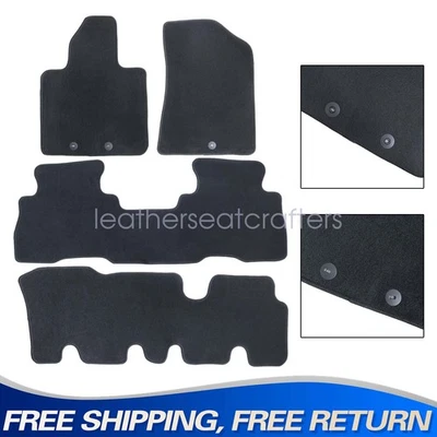 4x Alfombrillas de repuesto para Kia Sorento 2014 2015 alfombra terciopelo 7 pasajeros Foto 1 de 4