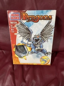 MEGA BLOKS Dragons 98724 Ice Dragon 10 Pieces In Box with Instructions - Picture 1 of 2